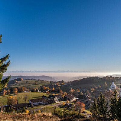 Alpenblick ber Dachsberg in der fnften Etappe