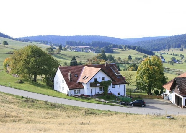 Haus Dorfschmiede Blick vom Friedenskreuz